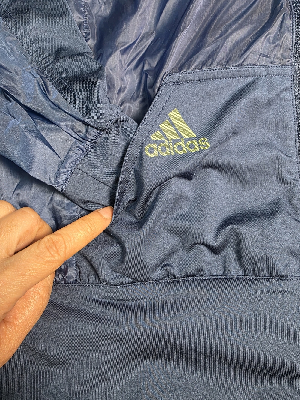 Adidas Blue Lightweight Bomber Track Jacket Women’s Small - Picture 4 of 11